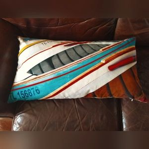 Coast & Valley. Entirely designed and made in France. 26x15". Velvet. Down fill.